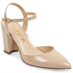 Unisa Women’s Emilen Nude Closed-Toe Block Heel Pumps! Size 8.